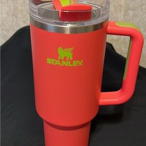 Stanley Pink and Green Tumbler